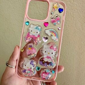 Hello Kitty Multicolor Glitter Phone Case
